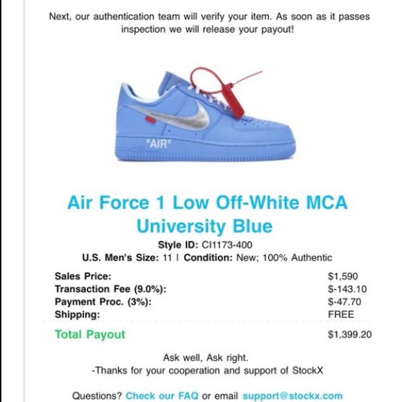white forces size 9